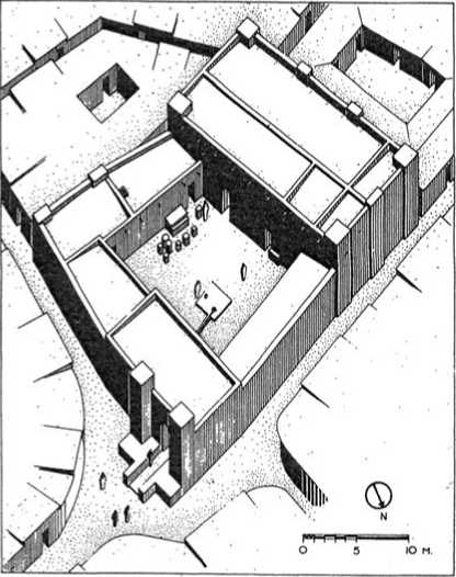Epoka brązu - obrazy - 321q-41. Świątynia sumeryjska z Chafadże.jpg