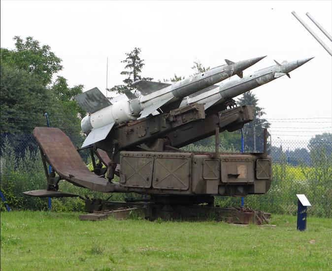 S-125M1 Neva-M1 SA-3B missiles on the S-125 quadruple launcher - System S-125 Newa. 2012 rok.png