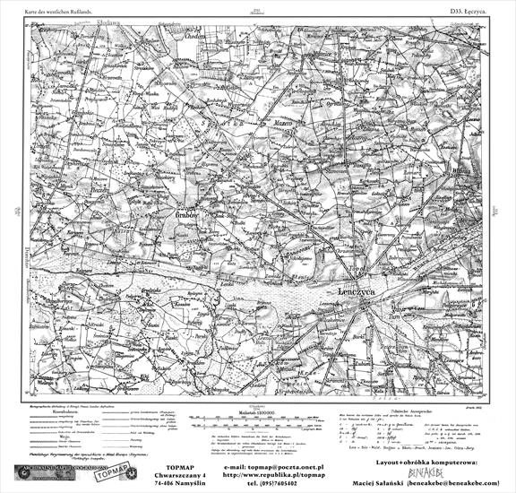 Mapy topograficzne Zaboru Rosyjskiego 1-100 000 z 1915r - D33.tif