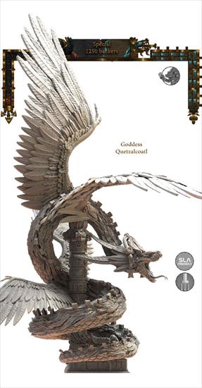 Lizardmen - Warhammer Fantasy - Lizardmen - Quetzalcoatl Dragon.stl LKM.jpg
